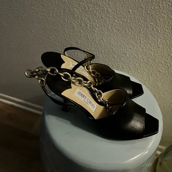 Jimmy Choo Mule with chain detail - Picture 8 of 9